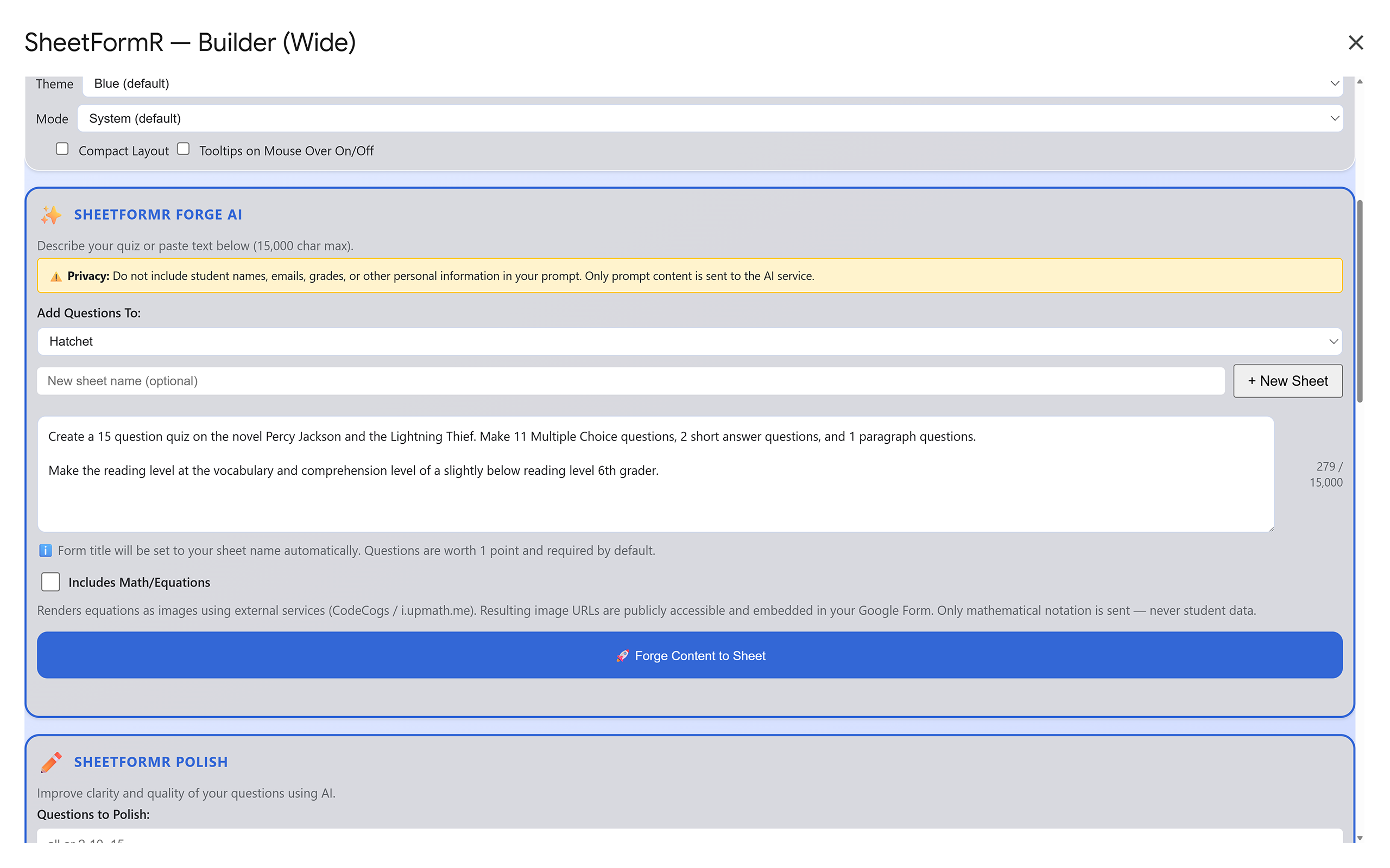 SheetFormR AI Polish, Track Submissions, and Roster Tools
